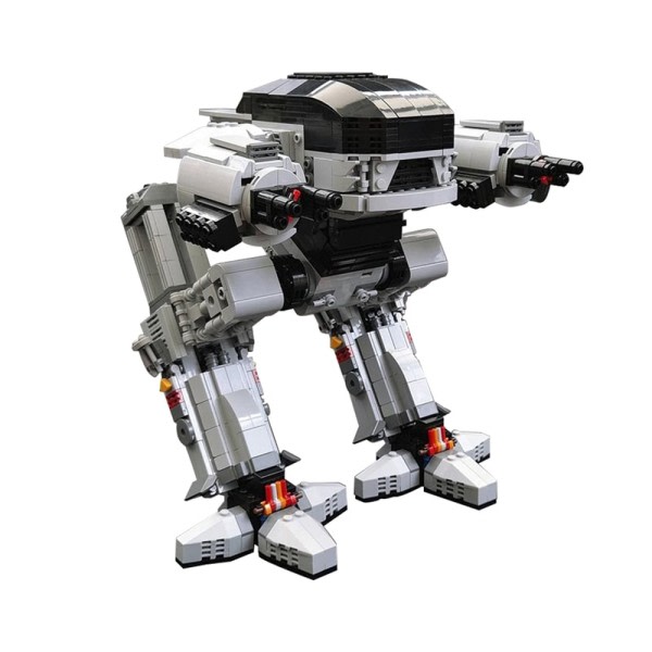 Robot model udførelse robot mekanisk krig politi håndhævelse serie  bygning blok