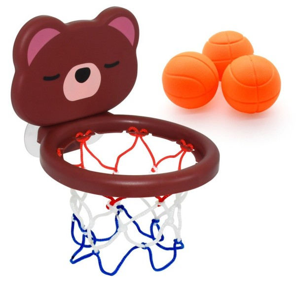 Baby badkar leksaker sugkopp skytte basket båge med 3 boll badrum badkar dusch leksak