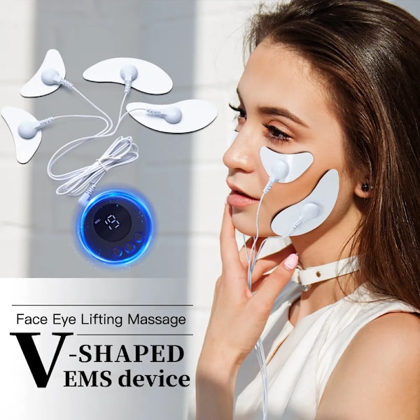 EMS Eye Beauty Device Remove Rynke Skin Stramning Instrument V Shaped Ansigts Lifting Device