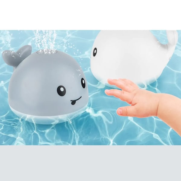 Baby Light Up Bader Karbe Legetøj Hval Vand Sprinkler Pool Legetøj Baby Bade Legetøj