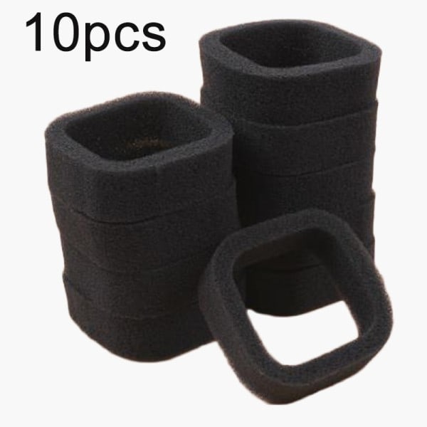 10 stk. Luft filtre sort streng trimmer dele 60x60x20mm have el værktøj tilbehør
