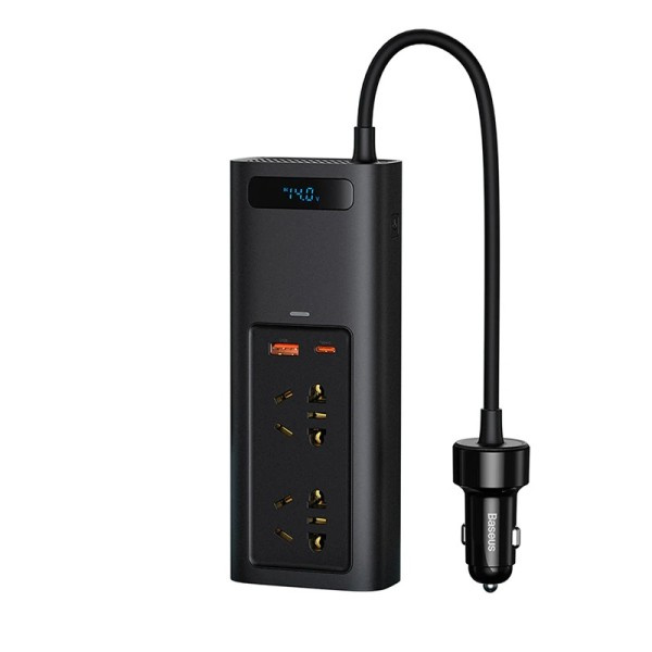 Auto Invertteri DC 12V AC 220V 150W Auto Muunnin C-tyyppi USB pika lataus laturi EU pistoke