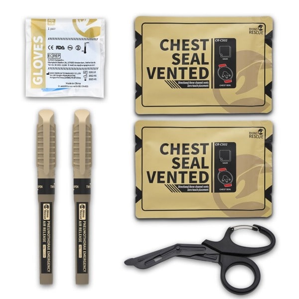 Pneumothorax Access Kit Steriliseret Body Piercing Syning Puncture Dekompression Nåle