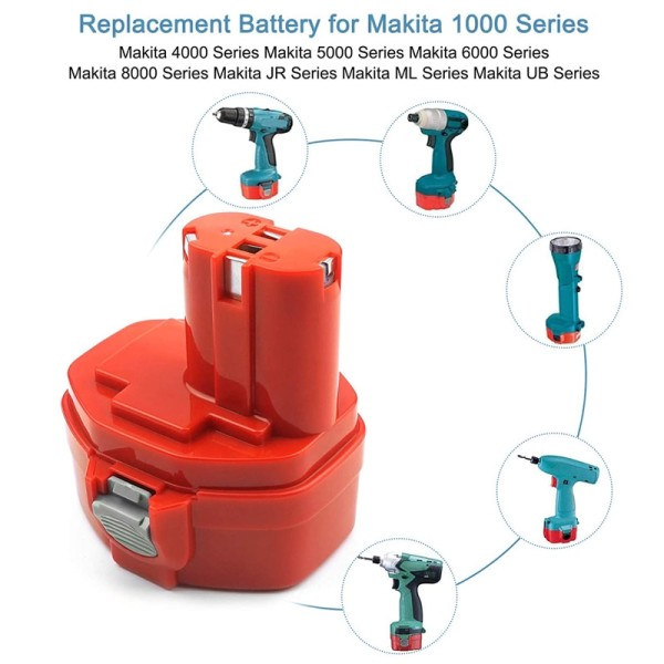 Bytte batteri For Makita 14,4V 3500mAh Ni MH Oppladbart batteri strøm verktøy