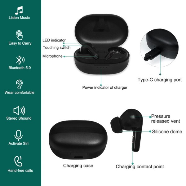 Genopladeligt høreapparater bluetooth høreapparat APP kontrol digital lyd forstærker