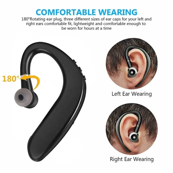 Langattomat kuulokkeet mikrofonilla kaikkiin älypuhelimiin, hands-free urheilu kuulokkeet Bluetooth liitännällä