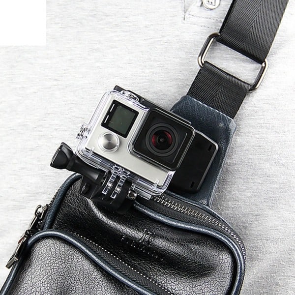 360 Degree Rotary Ryggsäck Hatt Klämma Klämma Mount for Gopro Hero 5 3 4 Session SJCAM SJ4000
