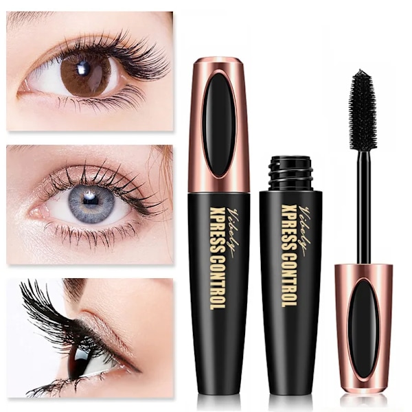 Sorte Naturlige Øjenvipper 3d Mascara Vandfast Krølling