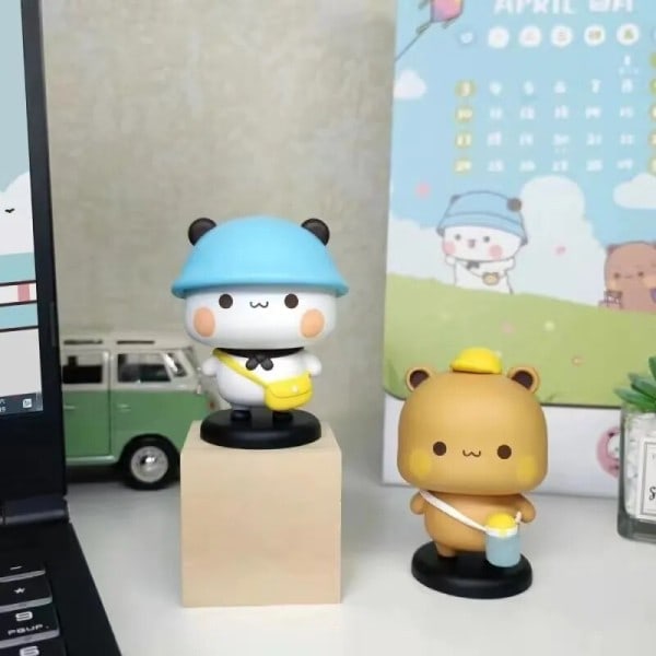 Mitao Panda Bubu Dudu Figur Modell Gave Spennende Samlerobjekt Søtt Action Kawaii Bjørn Leketøy