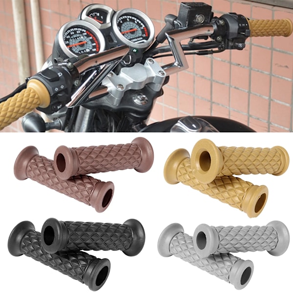 Motorcykel styr 2 stk 7/8 22mm Moto Grip Ender Plus Styr Hand Grip Bar Ende For Motorcykel Bike Cafe Racer Car Styling