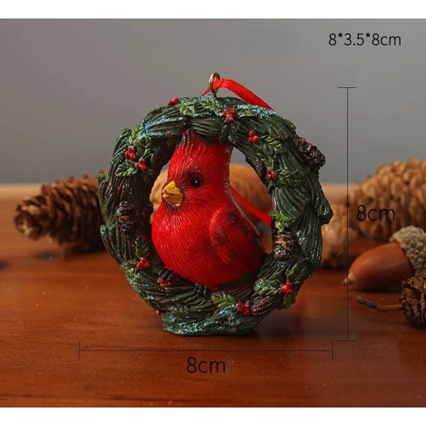Jul dekorationer Djur Krans Ren Björn Jul Träd Hänge Älg Hjortar Harts Hantverk Ornament