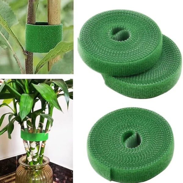 Snor slips stropp grønn hagearbeid tape 10m X12mm in 1 rull resirkuler og gjenbrukbar