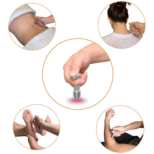 Rostfritt stål Trigger Point Massage Verktyg-djup vävnad zonterapi akupressur massage verktyg