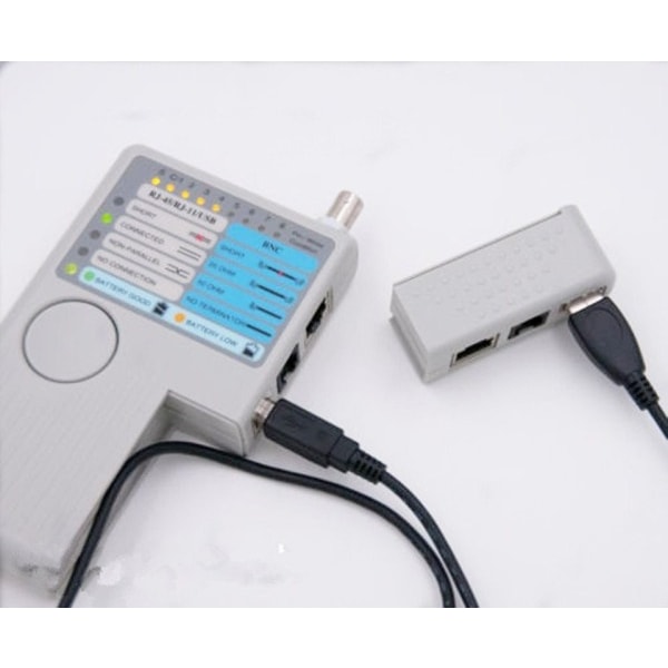 Professional Moni toiminto 4 tulo 1 verkko kaapeli testeri RJ45/RJ11/USB/BNC LAN kaapeli Cat5 Cat6 johto testeri