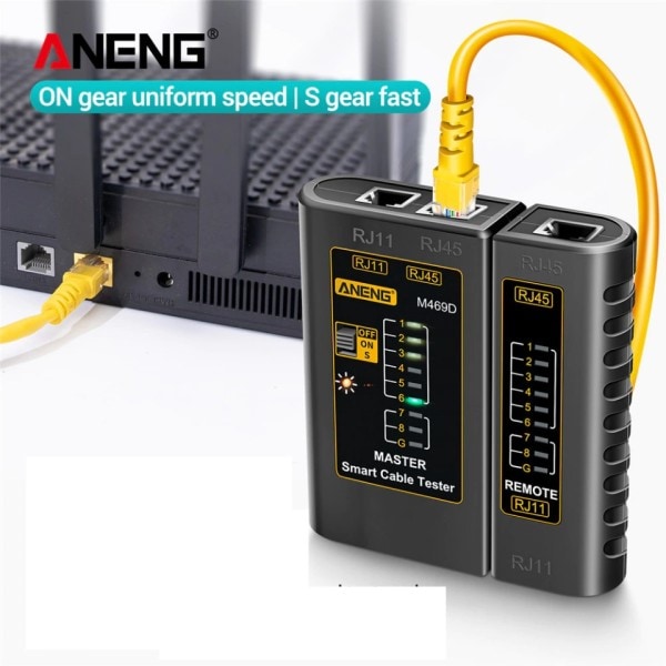 Kabel LAN testare Nätverk Kabel Tester RJ45 RJ11 RJ12 CAT5 UTP LAN Kabel Tester Nätverksverktyg