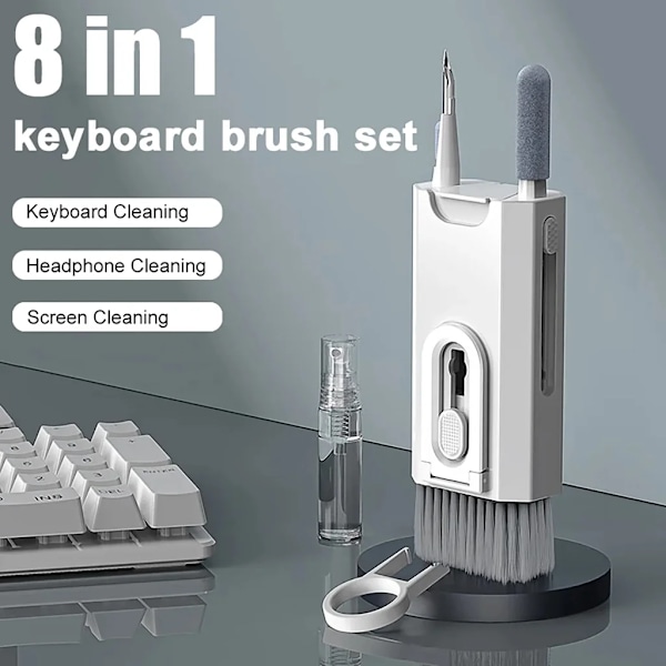 8 in 1 Cleaning Kit Computer Tastatur Cleaner Brush Set Earphone Clean Pen For Airpods Pro Earbuds Cleaner Tools