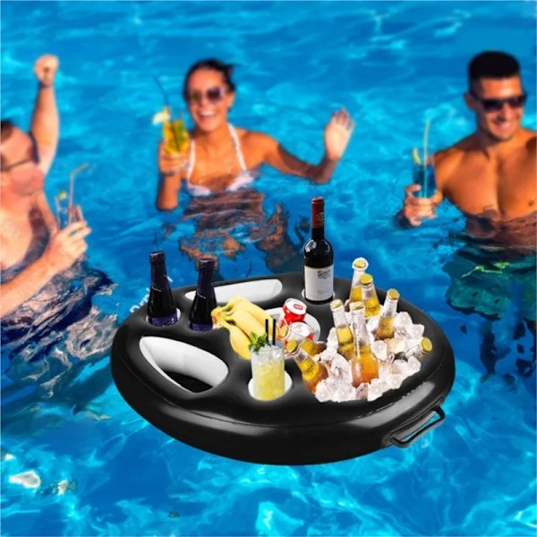 Sommar Hav Hink Mugg Hållare Uppblåsbar Pool Strand Sim Lek Familj Fest Flytare Öl Dricka Bricka Kylare Bord Leksaks Tillbehör