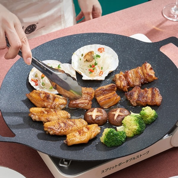 Grilli pannu korealainen pyöreä tarttumaton grilli lautanen ulkona matka  retkeily paistinpannu 2b39 | Fyndiq