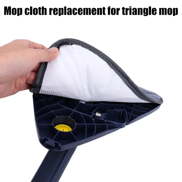 10 bitar Triangel Mikrofiber Tuk Damm Mopp Ersättning Huvud kuddar Stort Glas Rengöring Mikrofiber Sopning trasor