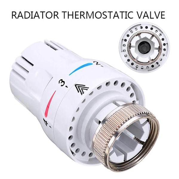 Kylare Termostat Regler Ventil Justerbar Golv Värme Temperatur Kontroll Termostat Ventil M30*1.5