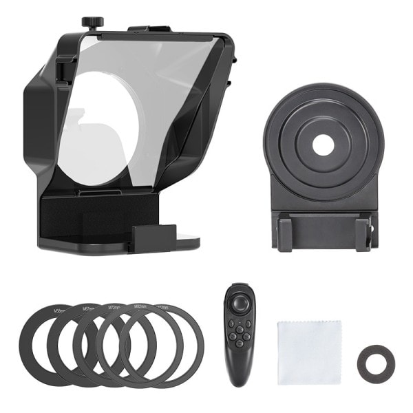 Bärbar Mini Teleprompter Prompter för Smartphone/DSLR Kamera Video inspelning