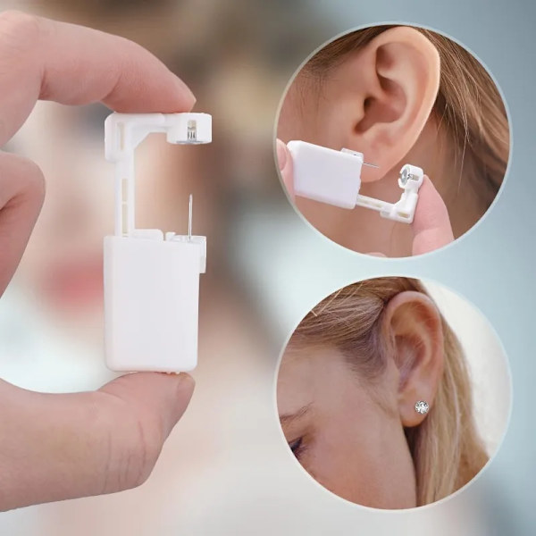 3 delar Säkerhet Earing Piercing Pistor Kit Engångs Desinficera Örhänge Piercer Maskin