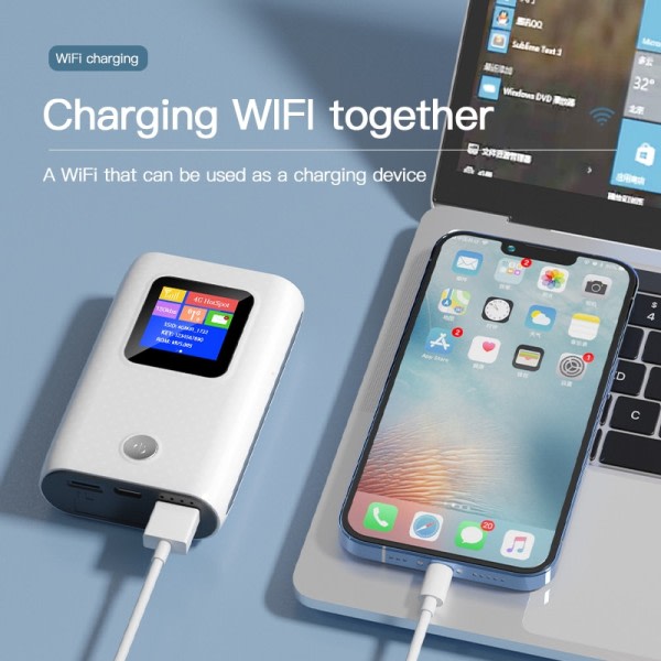 4G LTE Router 150Mbps Udendørs Hotspot 6000mah Mobil Router