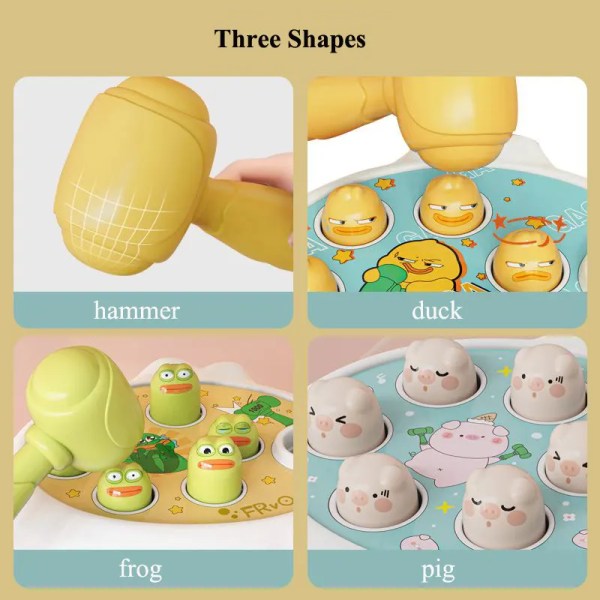 And baby legetøj montessori læring spil pædagogisk puslespil i 12 24 måneder toddler boy/Girl with hammer
