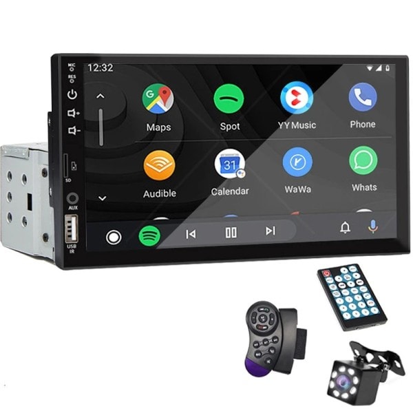 7 tommer Bil Radio 1 Din Carplay Android Auto Multimedia Player