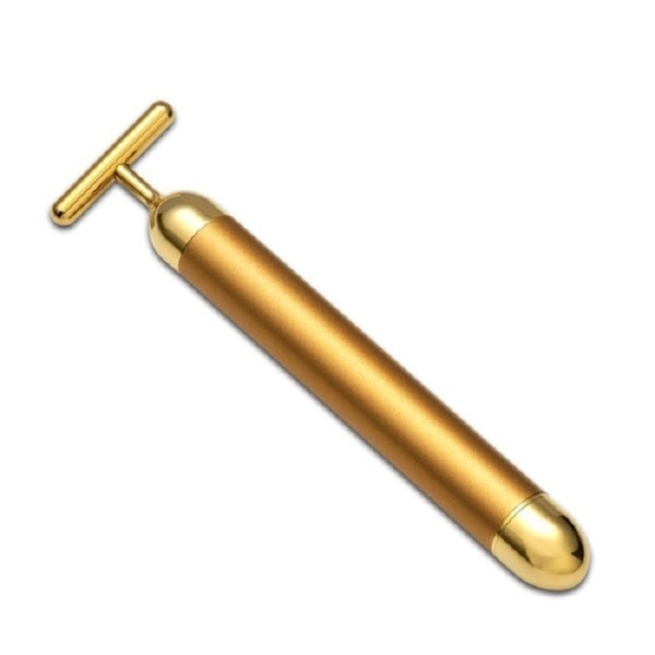 24k Guld Face Lift Bar Roller Vibration Banning Massager Ansiktsbehandling Stick Ansiktsbehandling Skönhet Hudvård