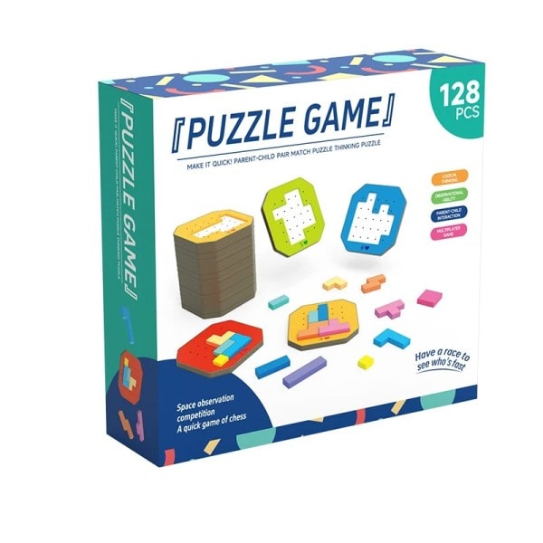 3D Creative Desktop Pussel Spel Tangram Math Leksaker