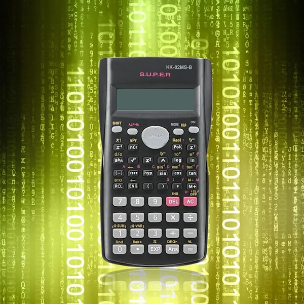 Videnskabelig lommeregner med 240 funktioner og 2-linjers skærm Multi-formål bærbar elev beregner til matematik undervisning
