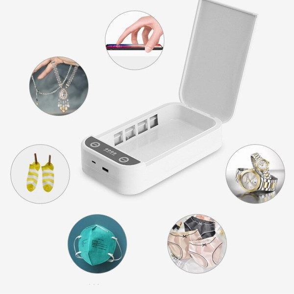 Desinfektion boks multifunktionel mobil telefon trådløs oplader desinfektion boks