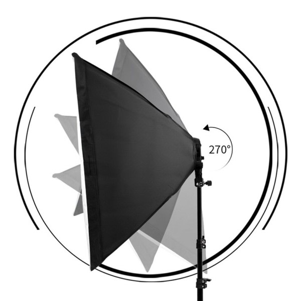 Valokuvaus Softbox valaistus sarjat ammattimaiset valo järjestelmä E27 valokuvaus polttimoilla