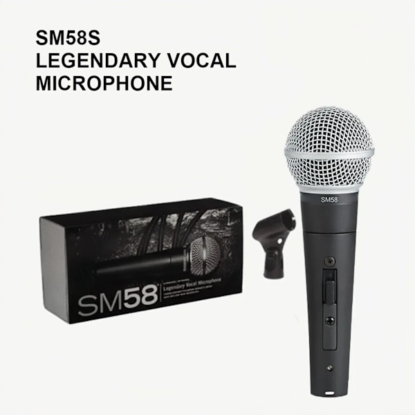 Metal SM58 cardioid Dynamisk Mikrofon Til Stage Sang Professionel Kablet mikrofon