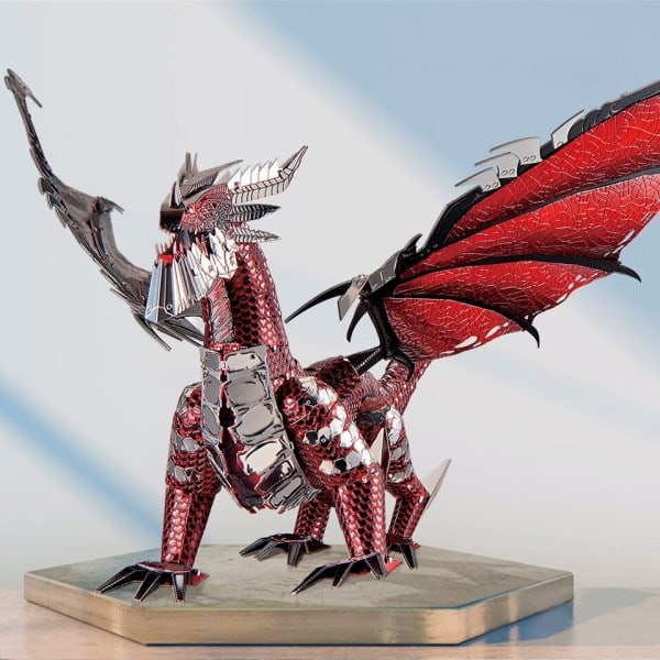 Piececool 3D Metal Puslespil Den Sorte Dragon Gør-det-selv Model Kits Samle Stiksav Legetøj