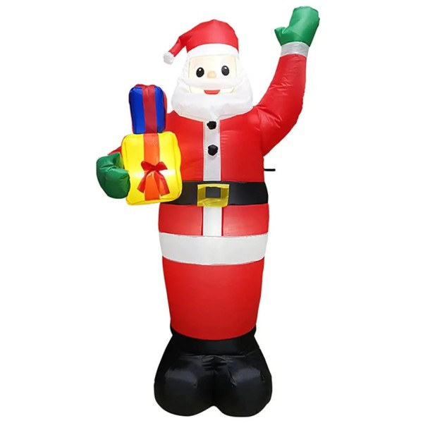 1,5m Kæmpe oppustelig Snemand LED Glødende 1,8m Navidad oppustelig Julemand Jule Fest pynt