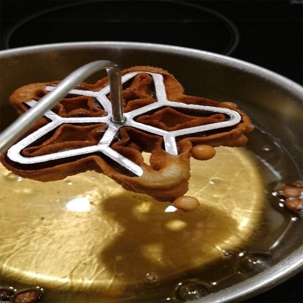 Støpe Rosett Jern Mugg Sett 5/7stk Bunuelos Mugg Med Håndtak Timbale Konditor Verktøy Achappam Cookie Maker