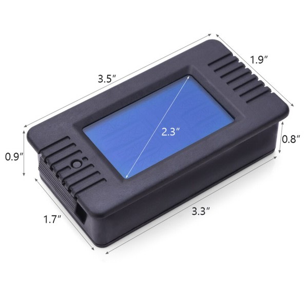 LCD Display DC Batteri Monitor Meter Voltmeter Amperemeter