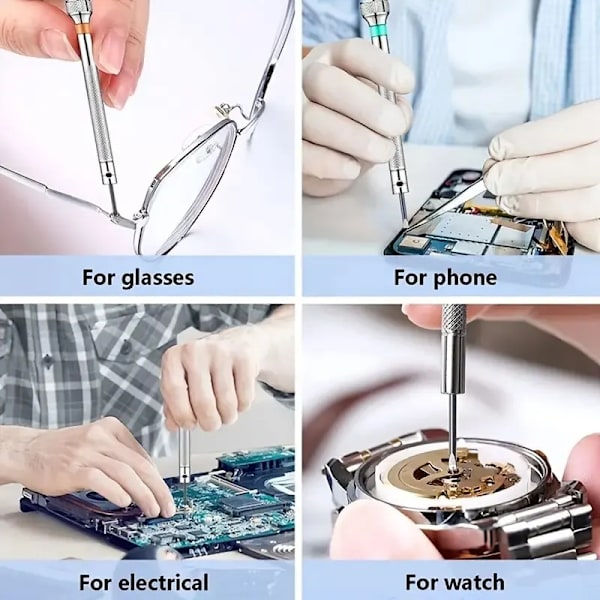 Klocka Reparation Verktyg Set Demontering Klocka Öppnare Kåpa Kit Länk Fjäder Bar Remover