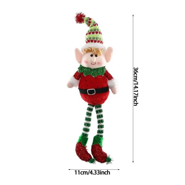 Jul plysch ben tomte docka prydnader pojkar och flickor tomtar leksak docka