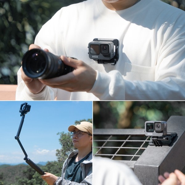 Magnetisk Action Kamera Quick Release Bracket Gopro Tillbehör Release Bracket Adapter