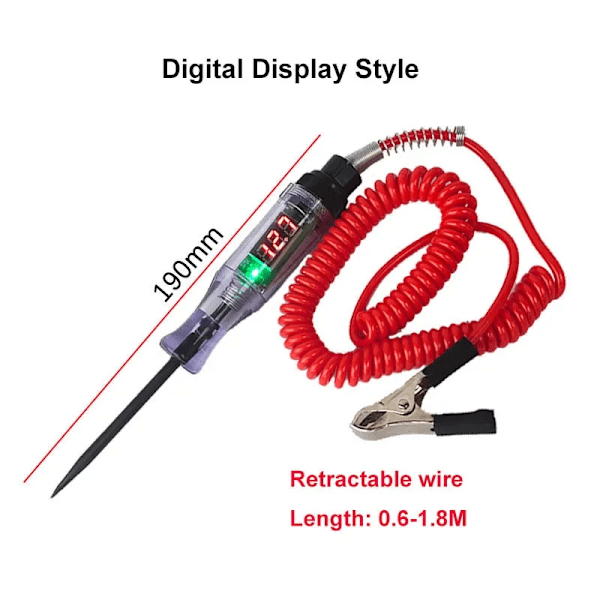 Bil Lastbil Voltage Krets Tester Auto Bil Diagnostik Sond Test Penna Ljus