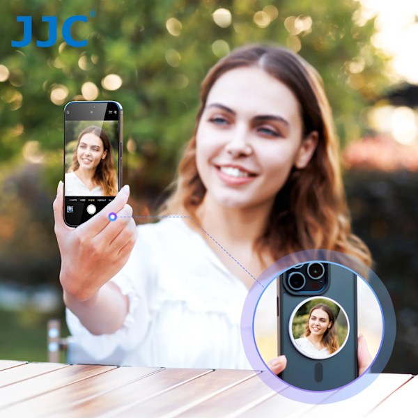 Big Size Magnetic Selfie Mirror for iPhone 15 14 13 12 Pro Max Magsafe Case Phone Selfies Viewfinding -Φ2.2"/56mm