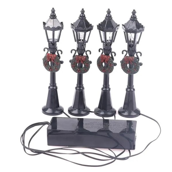 Jul Mini Gate Lys Modeller Mini Gate Lampe Dukkehus Gatelys