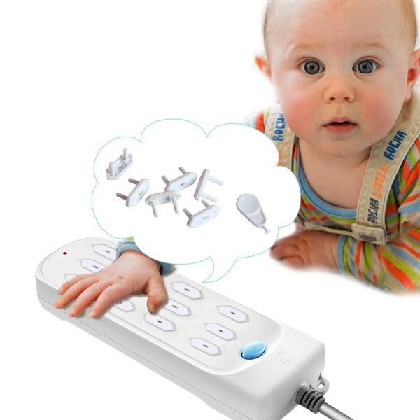 20 delar Universal Ström Socket Uttag Plug Skydd Kåpor Anti Elektriskt Baby Säkerhet Protector