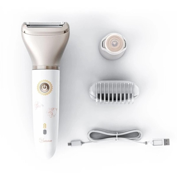 Elektrisk Dame Epilator Smertefri Hår Fjerner Vandtæt USB Opladning Epilator Ben Ansigt Læber Bikini Damer Depilation