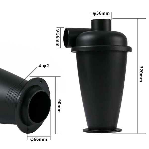 Støvsuger Pulver Støv Opsamler Filter Syklon Separator Industriell Støvsuger