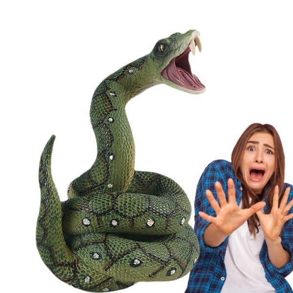 Fake Snake Big Realistic Snake Halloween Tricky Prank Legetøj