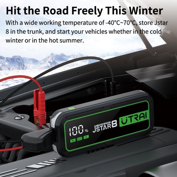 20000mAh Bil Jump Starter Power Bank 3000A Car Booster Auto Nöd Start Enhet Jump Start